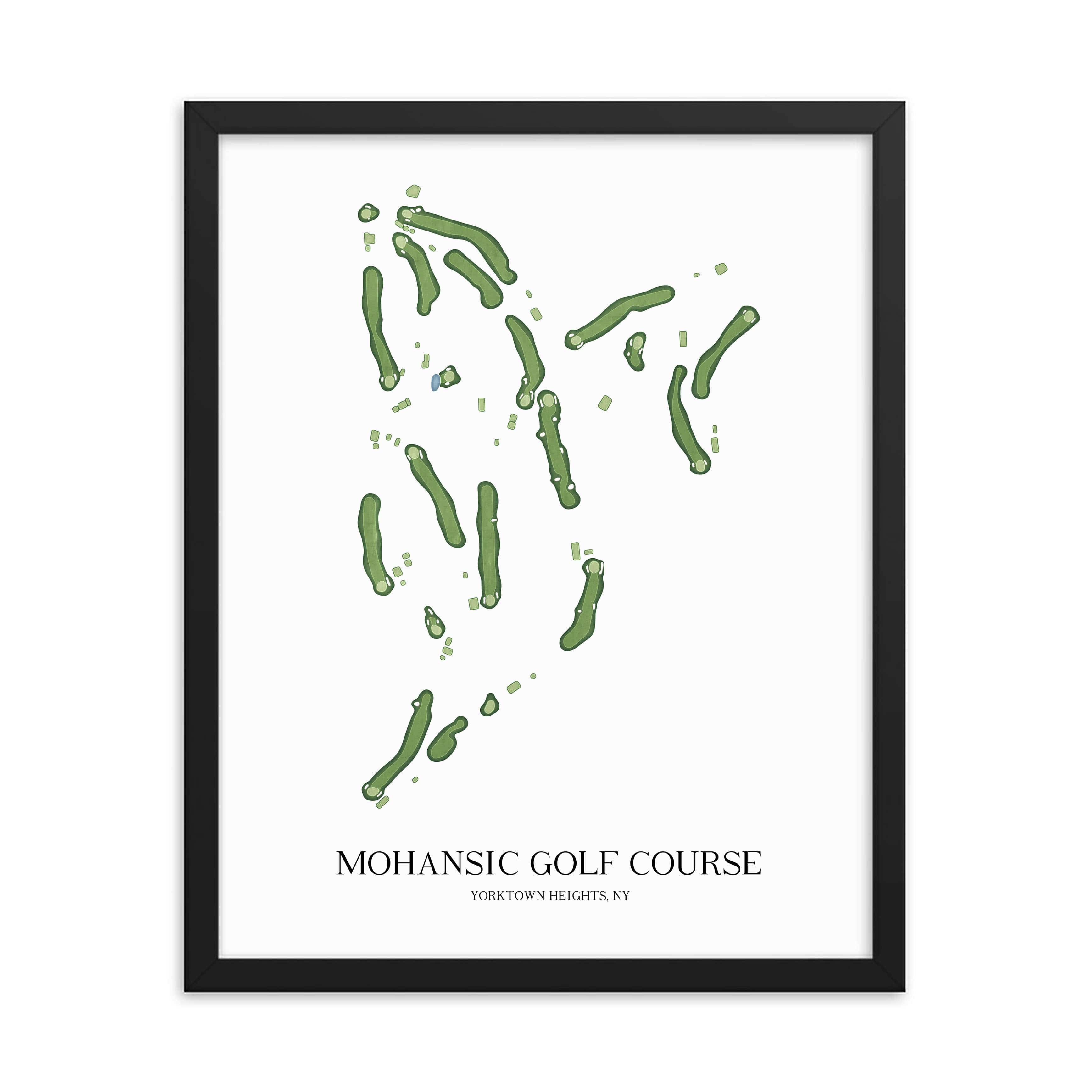 The 19th Hole Golf Shop - Golf Course Prints -  Mohansic Golf Course Golf Course Map Golf Map