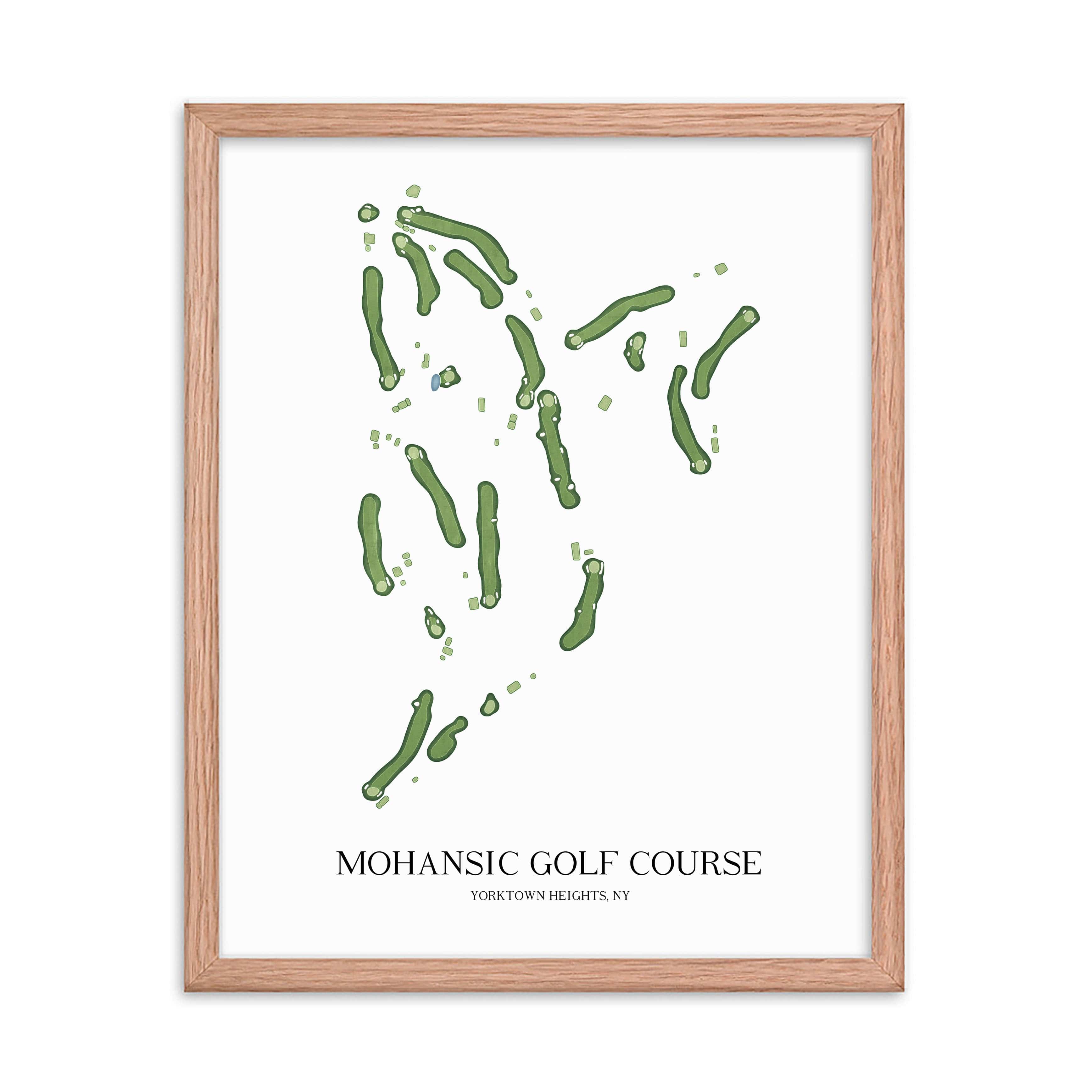 The 19th Hole Golf Shop - Golf Course Prints -  Mohansic Golf Course Golf Course Map Golf Map