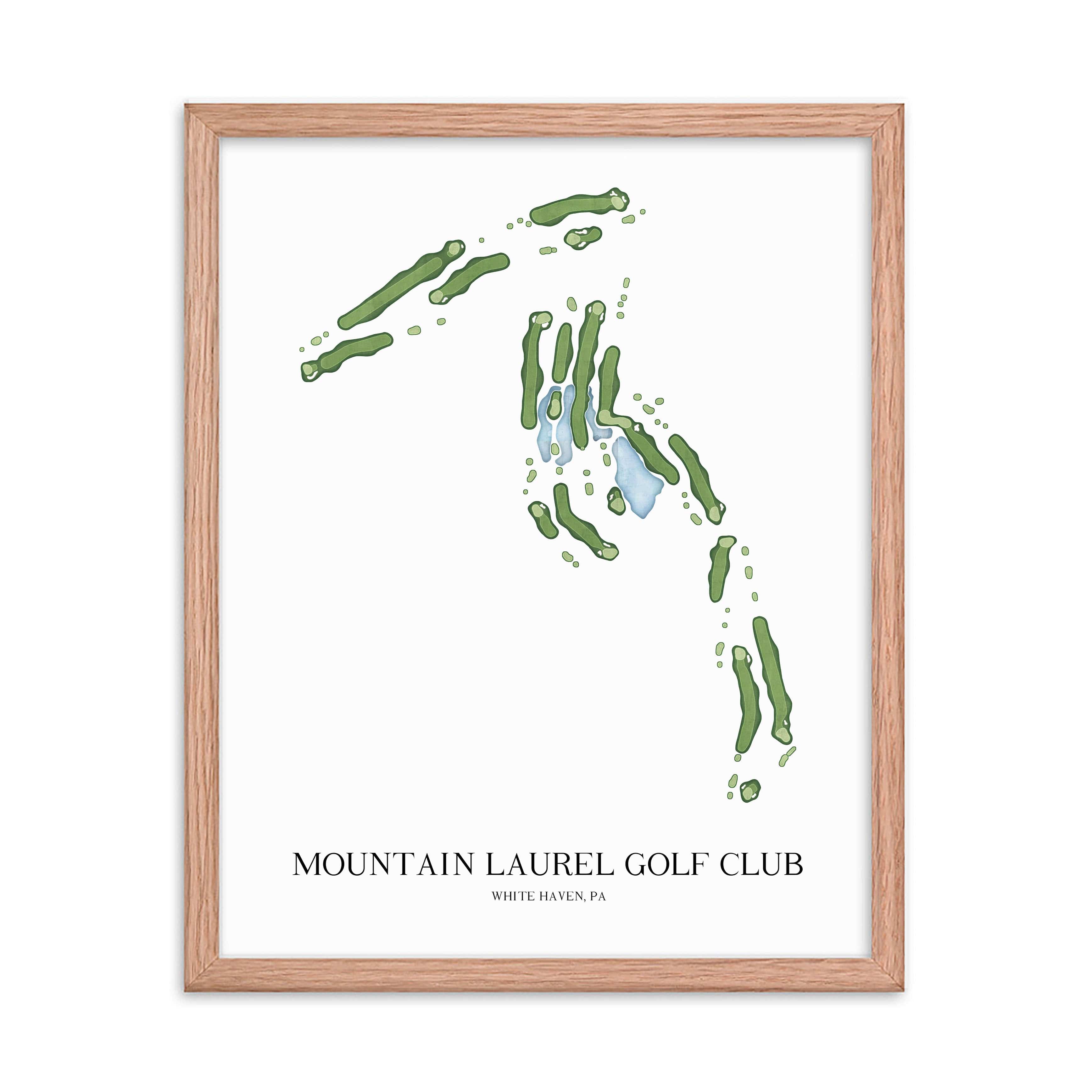 The 19th Hole Golf Shop - Golf Course Prints -  Mountain Laurel Golf Club Golf Course Map Golf Map