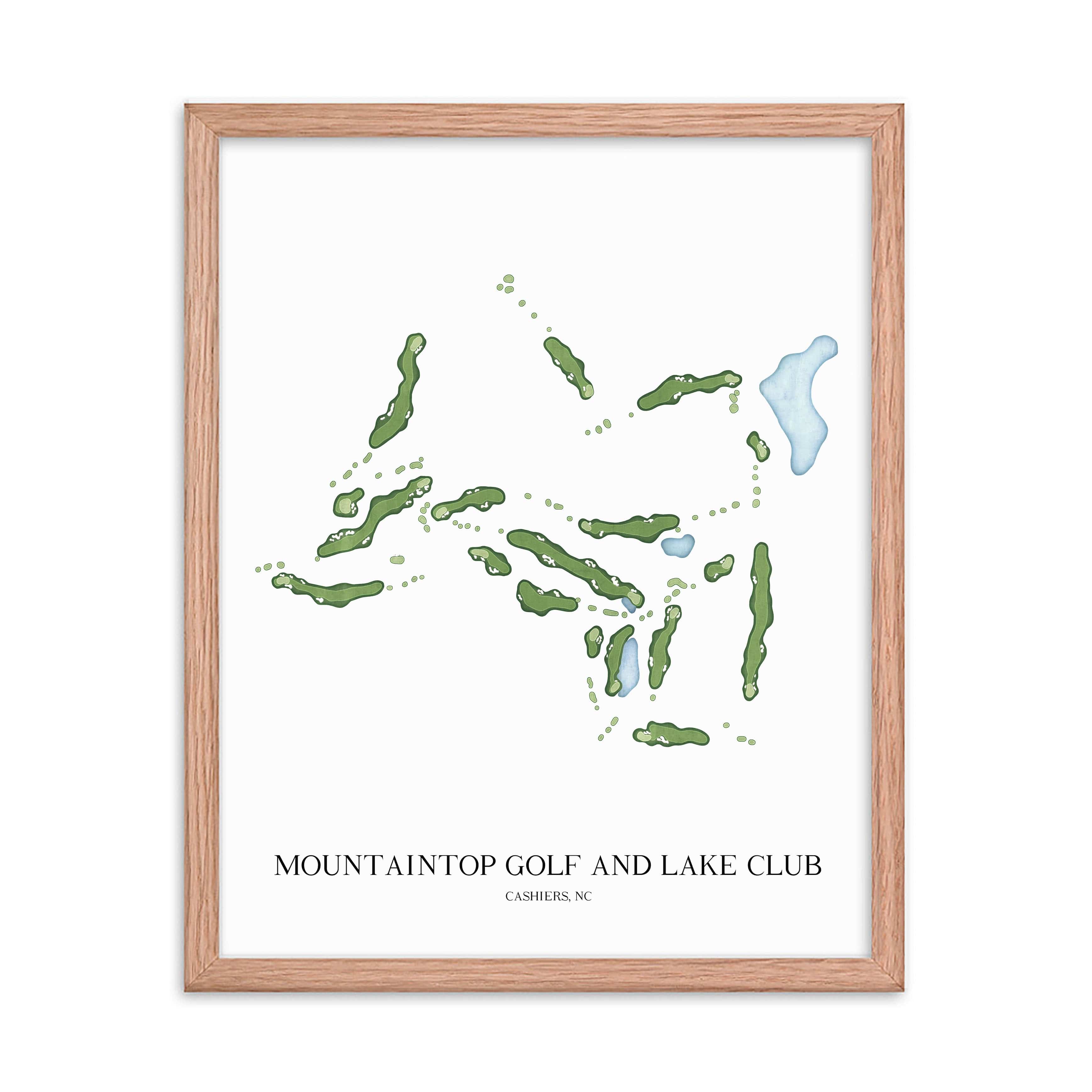 The 19th Hole Golf Shop - Golf Course Prints -  Mountaintop Golf and Lake Club Golf Course Map Golf Map