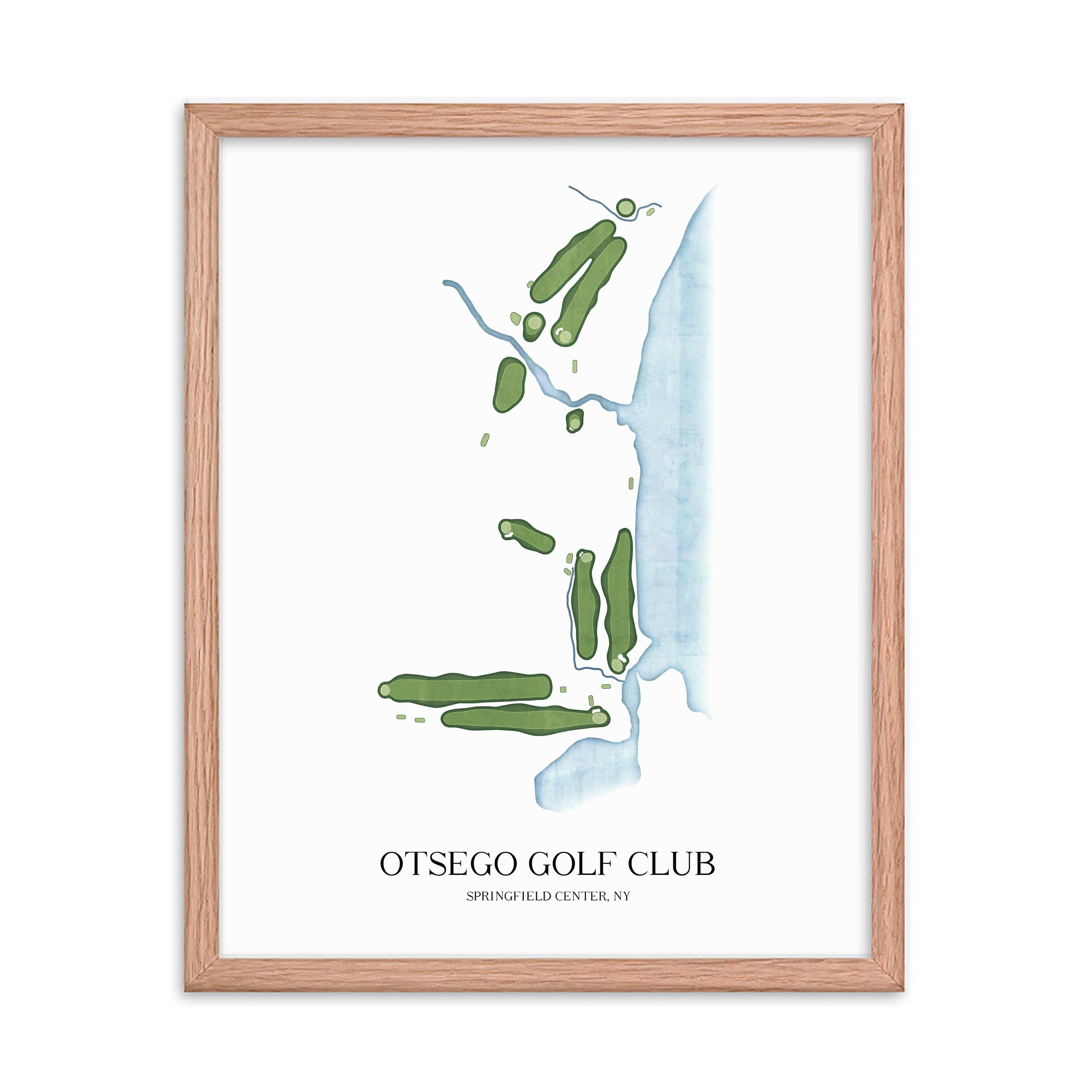 The 19th Hole Golf Shop - Golf Course Prints -  Otsego Golf Club Golf Course Map Golf Map