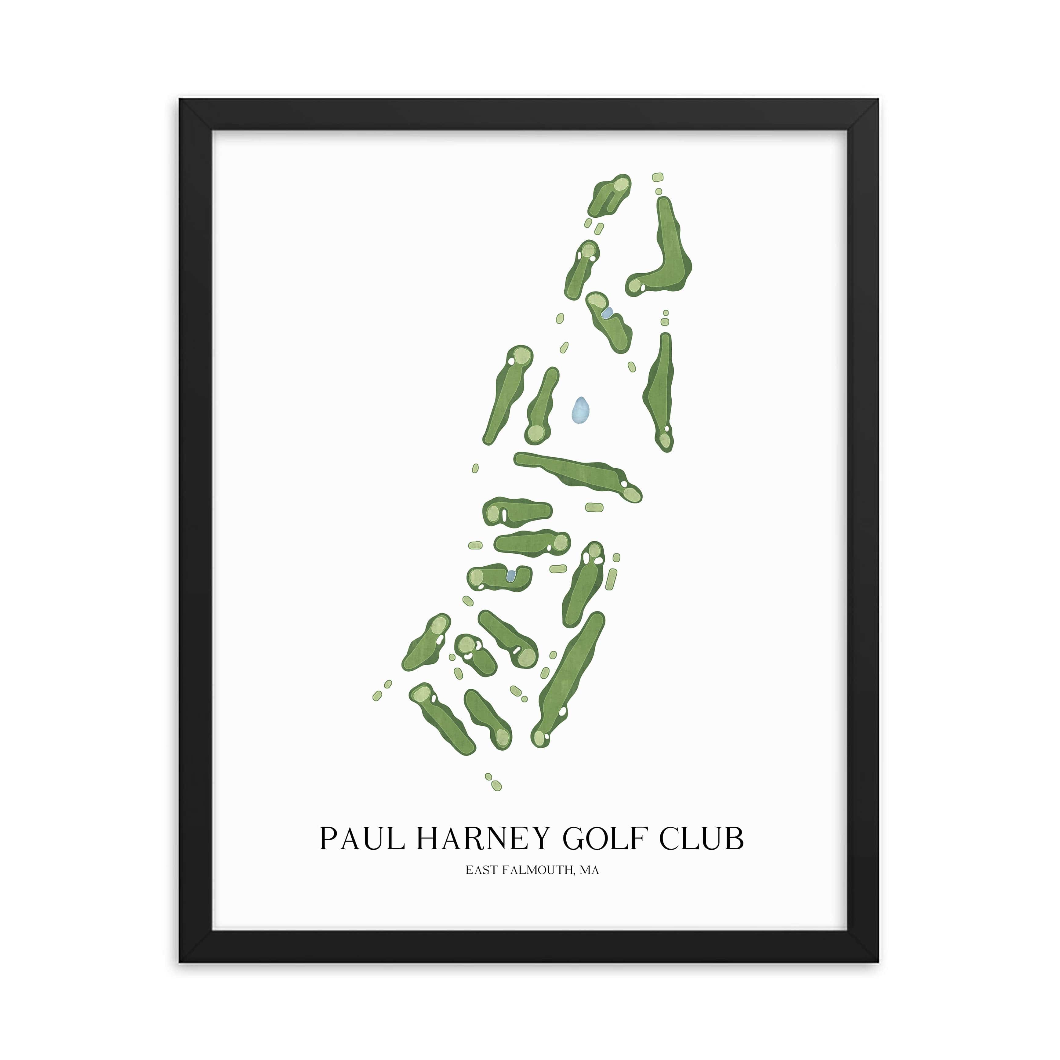 The 19th Hole Golf Shop - Golf Course Prints -  Paul Harney Golf Club Golf Course Map Golf Map