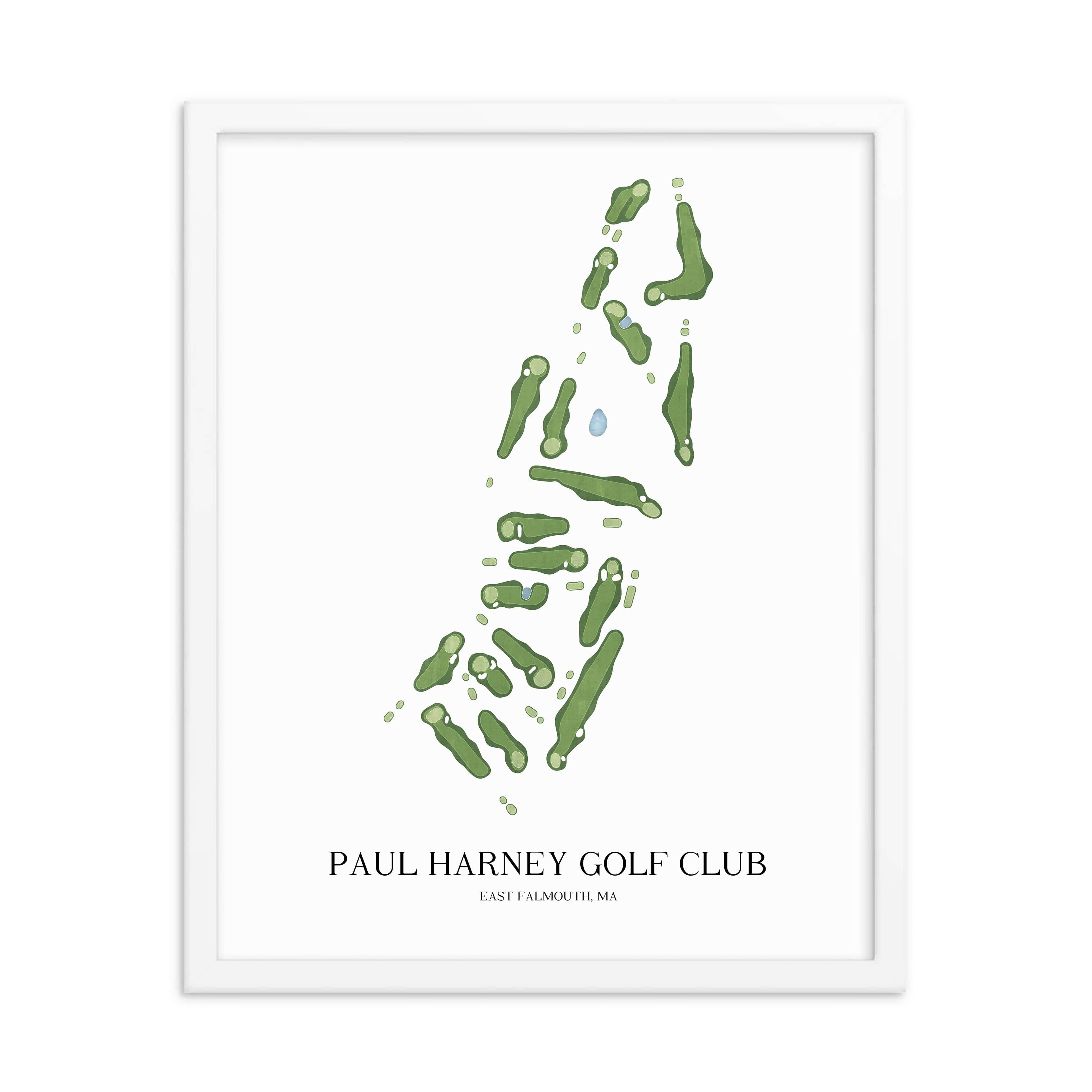 The 19th Hole Golf Shop - Golf Course Prints -  Paul Harney Golf Club Golf Course Map Golf Map