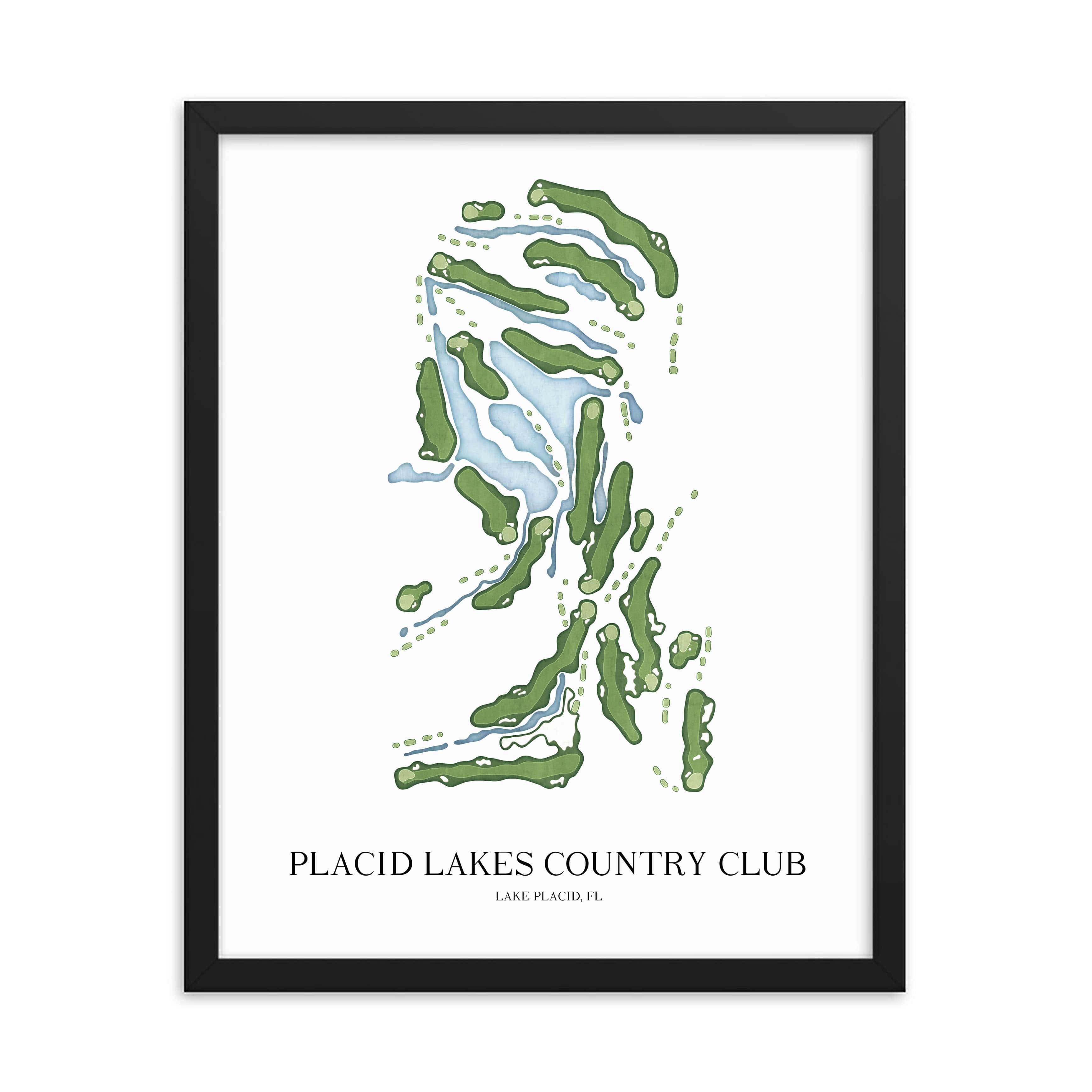 The 19th Hole Golf Shop - Golf Course Prints -  Placid Lakes Country Club Golf Course Map