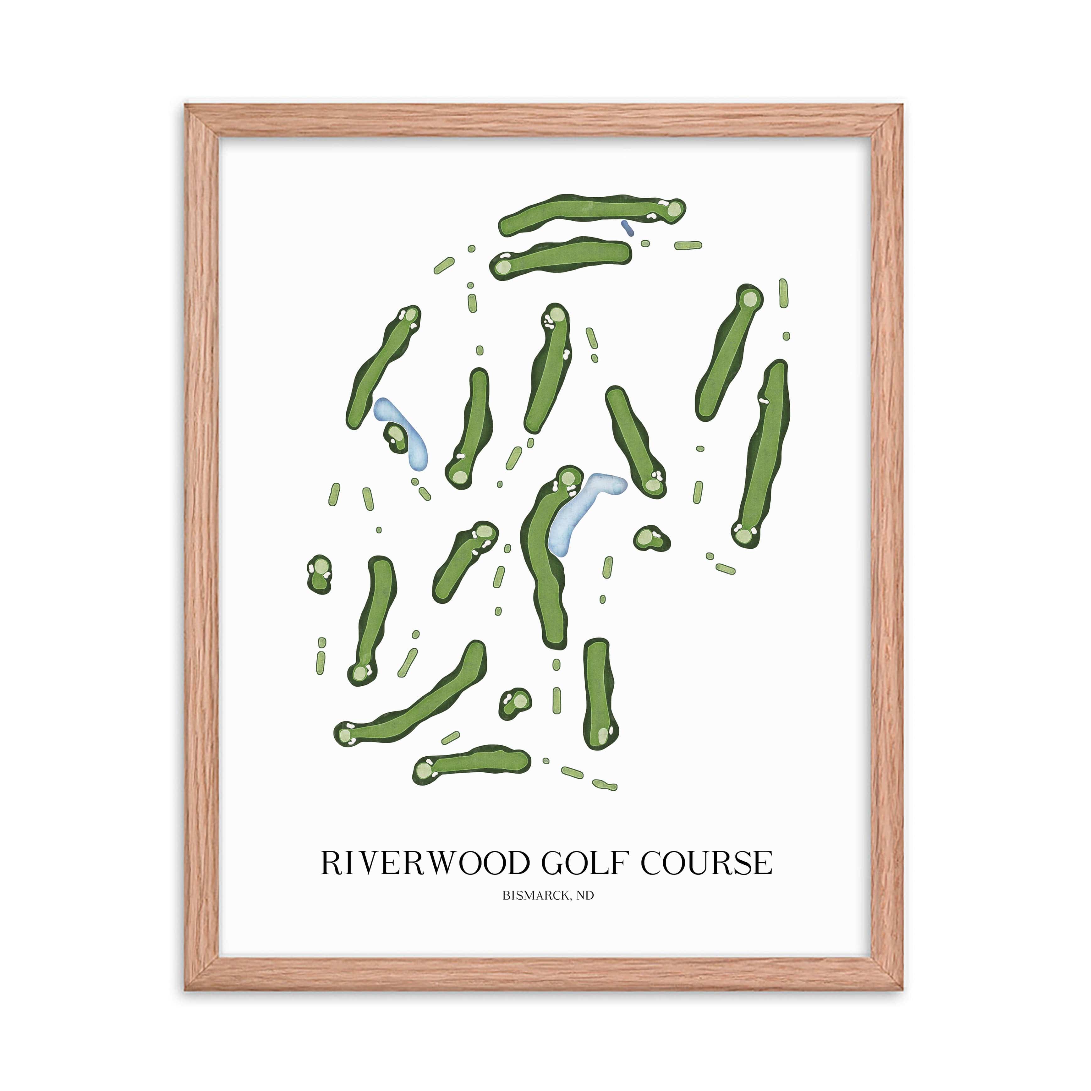 The 19th Hole Golf Shop - Golf Course Prints -  Riverwood Golf Course Golf Course Map Golf Map