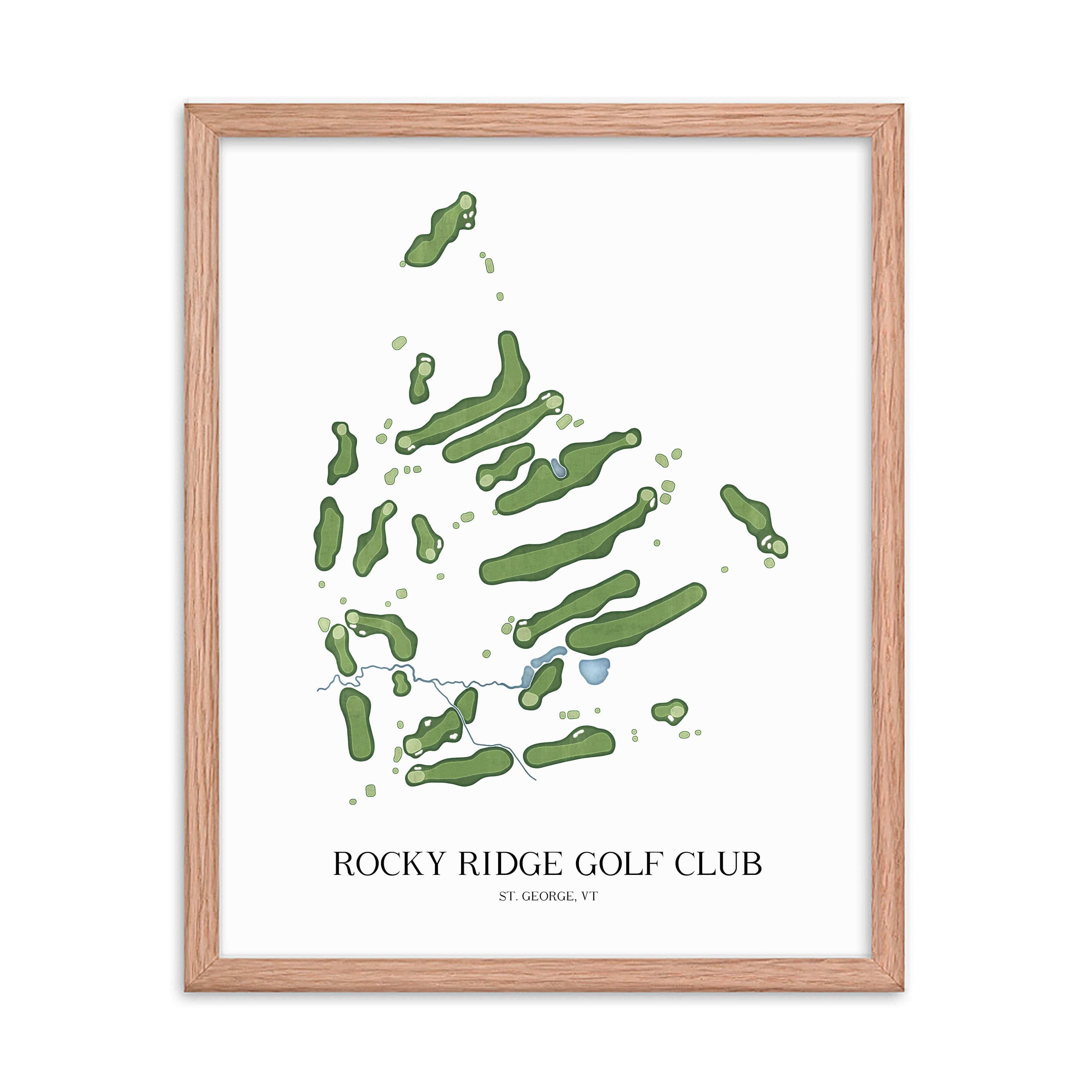 The 19th Hole Golf Shop - Golf Course Prints -  Rocky Ridge Golf Club Golf Course Map Golf Map