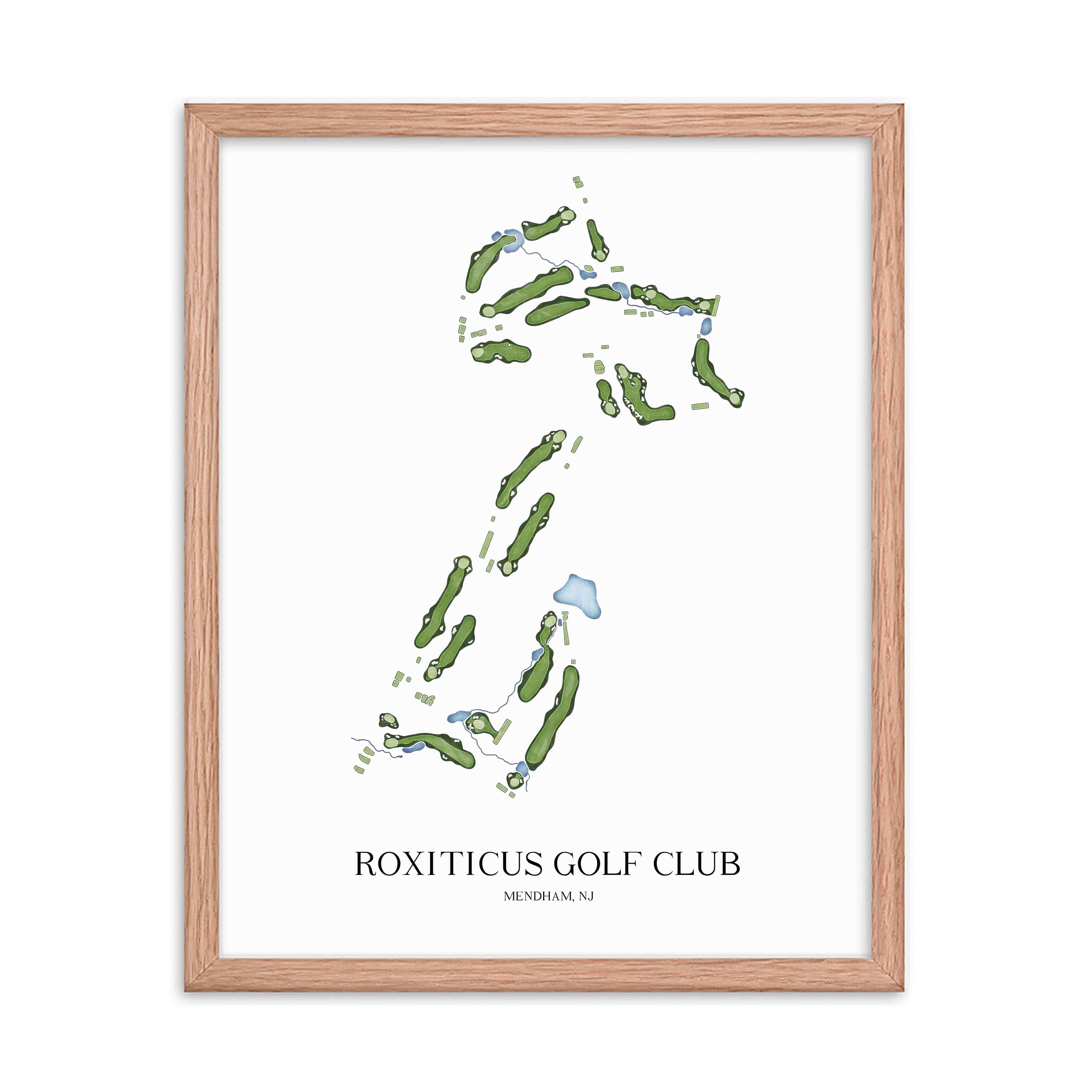 The 19th Hole Golf Shop - Golf Course Prints -  Roxiticus Golf Club Golf Course Map Golf Map