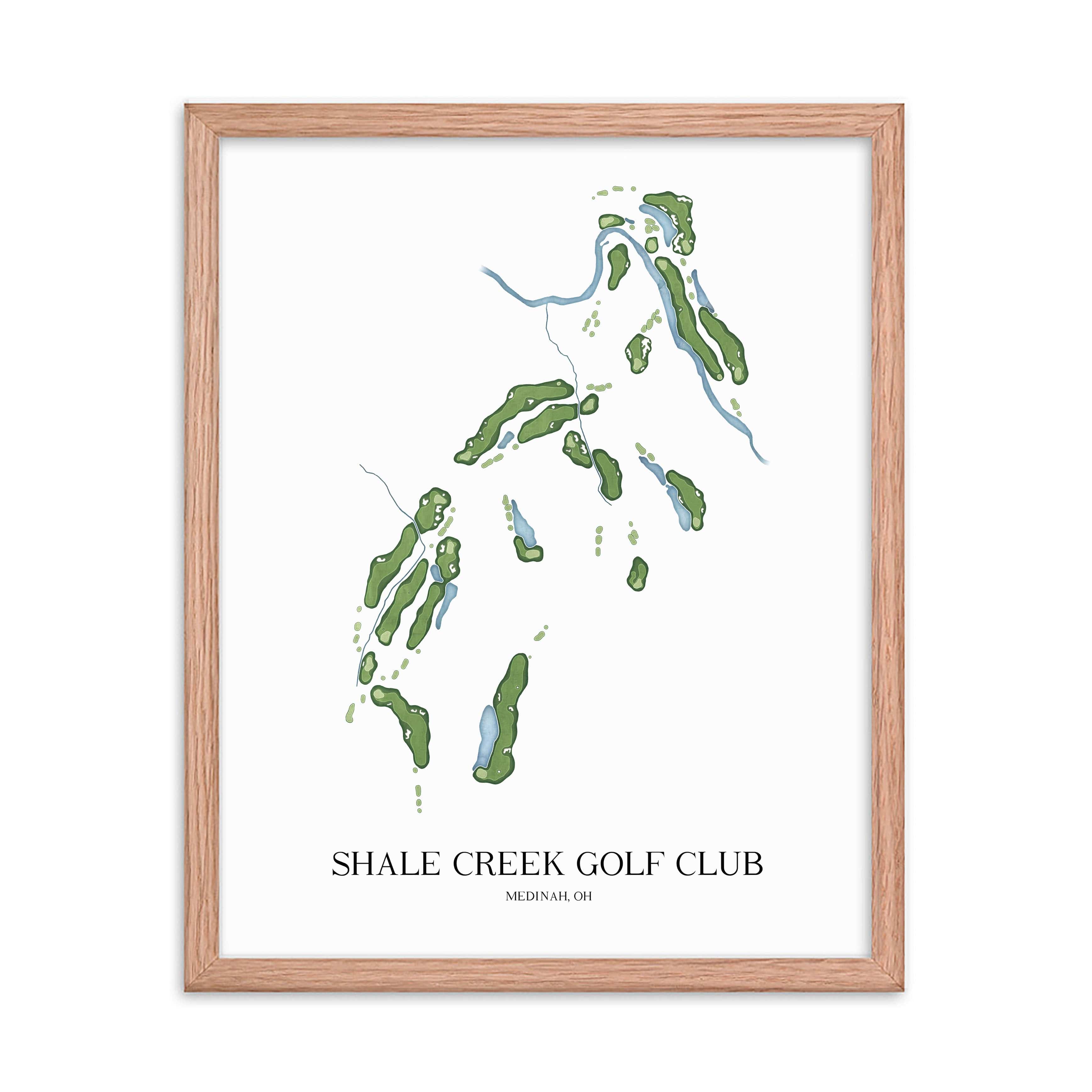 The 19th Hole Golf Shop - Golf Course Prints -  Shale Creek Golf Club Golf Course Map Golf Map