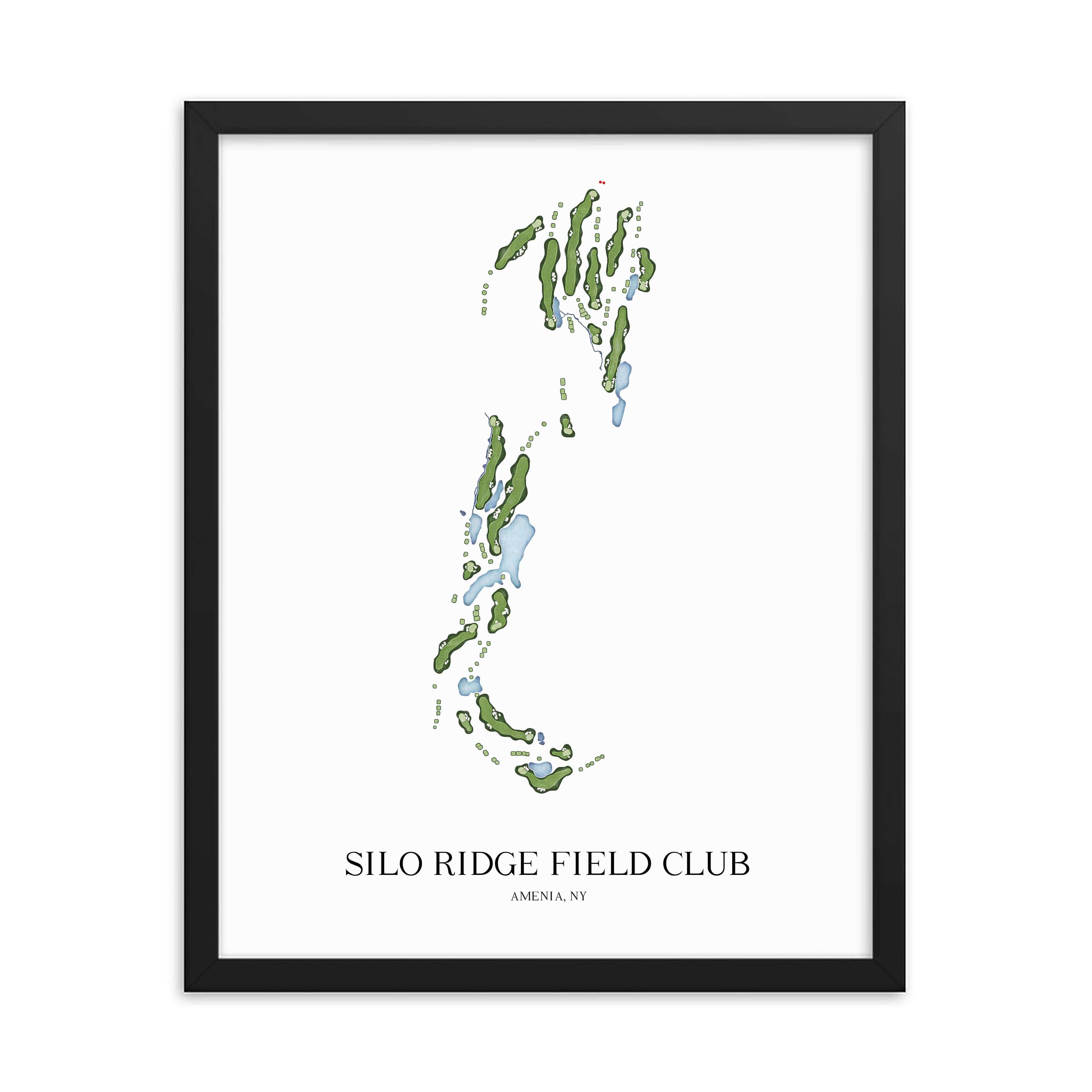 The 19th Hole Golf Shop - Golf Course Prints -  Silo Ridge Field Club Golf Course Map