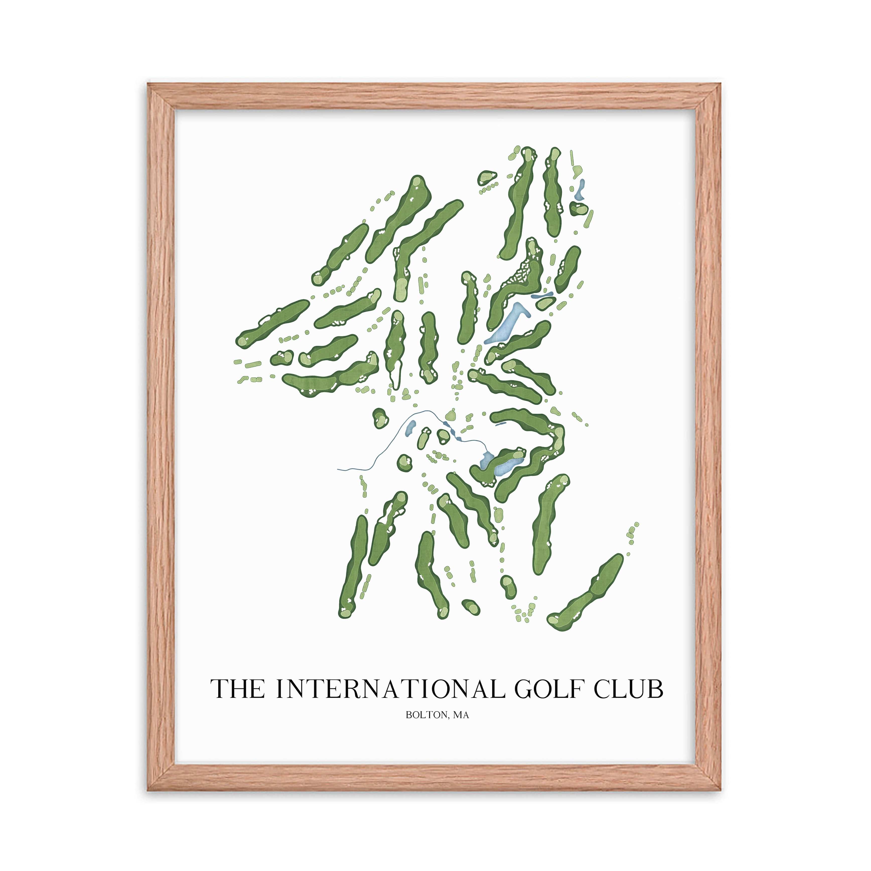 The 19th Hole Golf Shop - Golf Course Prints -  The International Golf Club Golf Course Map Golf Map