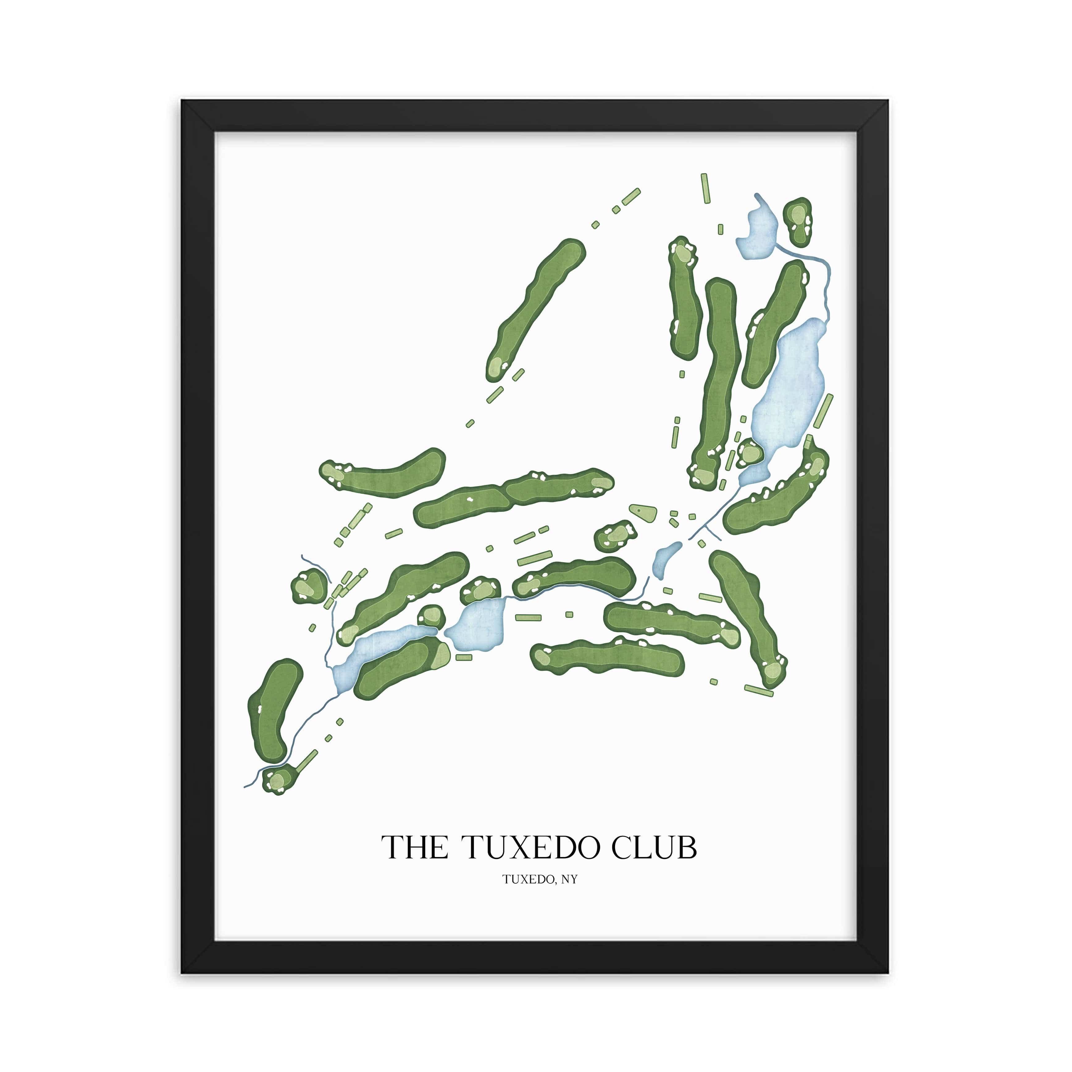 The 19th Hole Golf Shop - Golf Course Prints -  The Tuxedo Club Golf Course Map Golf Map