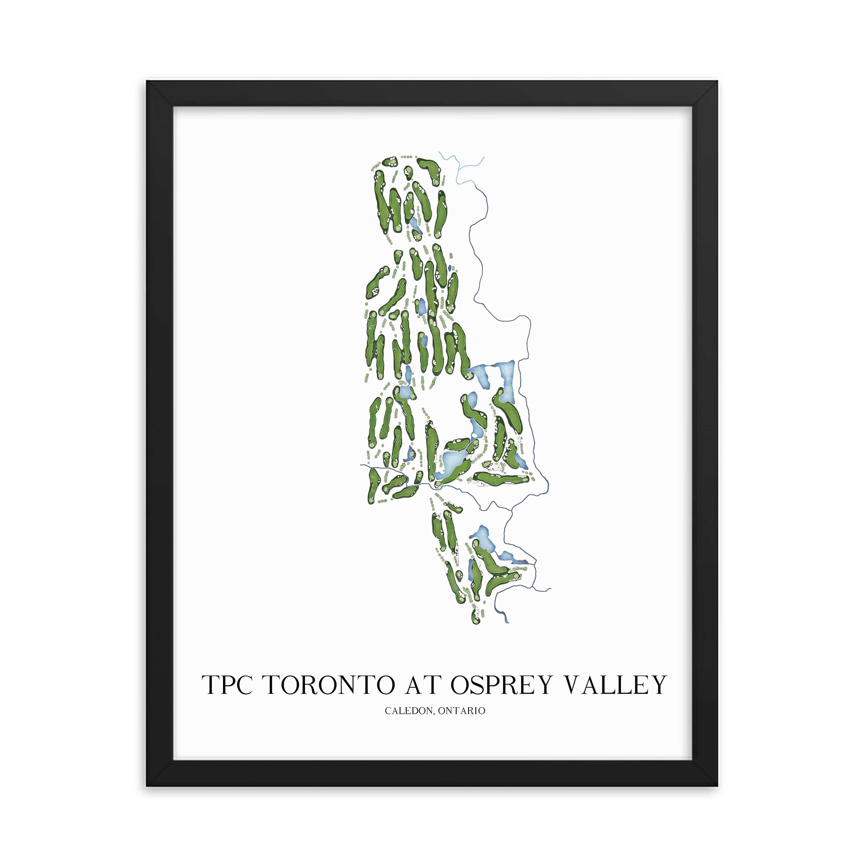 The 19th Hole Golf Shop - Golf Course Prints -  TPC Toronto Golf Course Map Golf Map