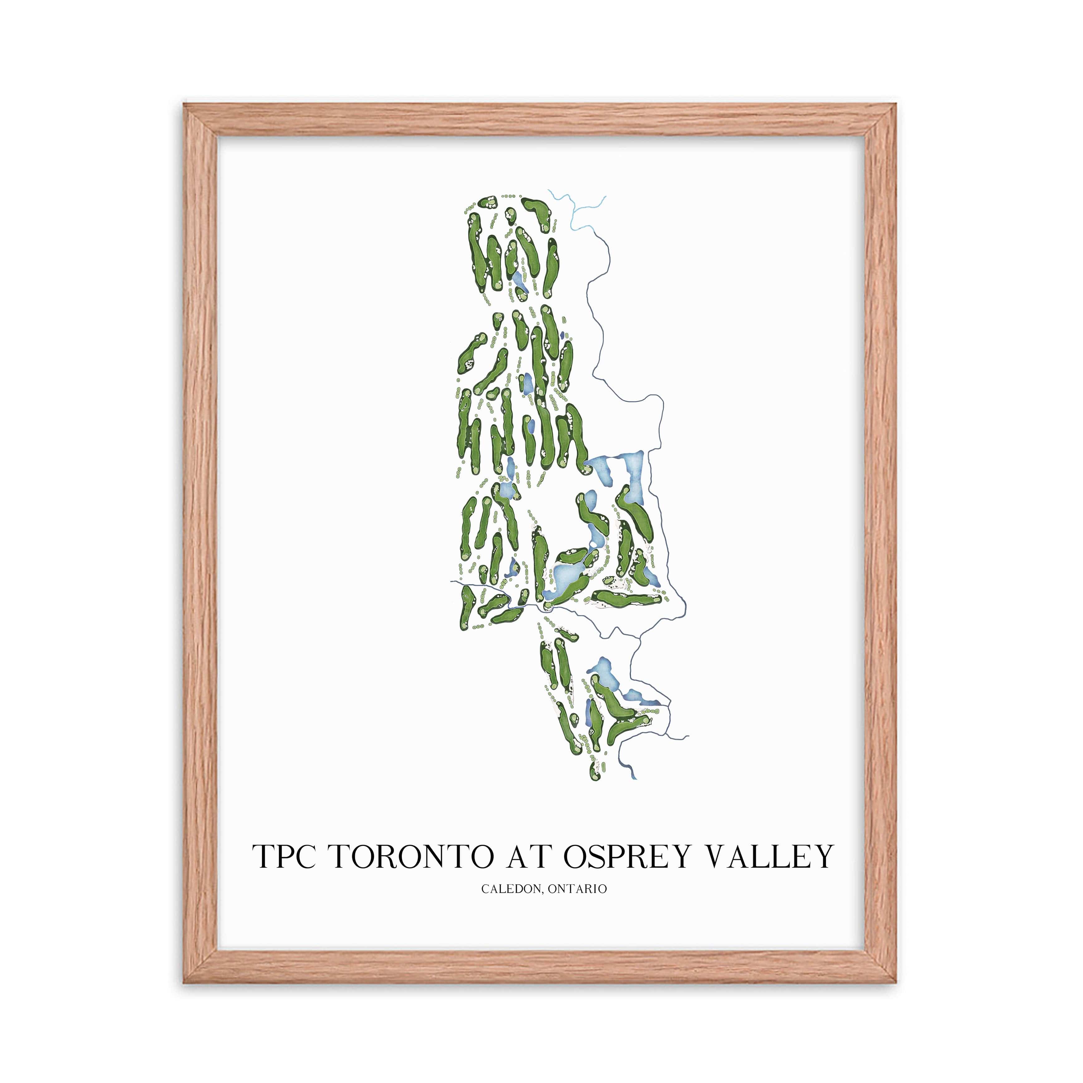 The 19th Hole Golf Shop - Golf Course Prints -  TPC Toronto Golf Course Map Golf Map