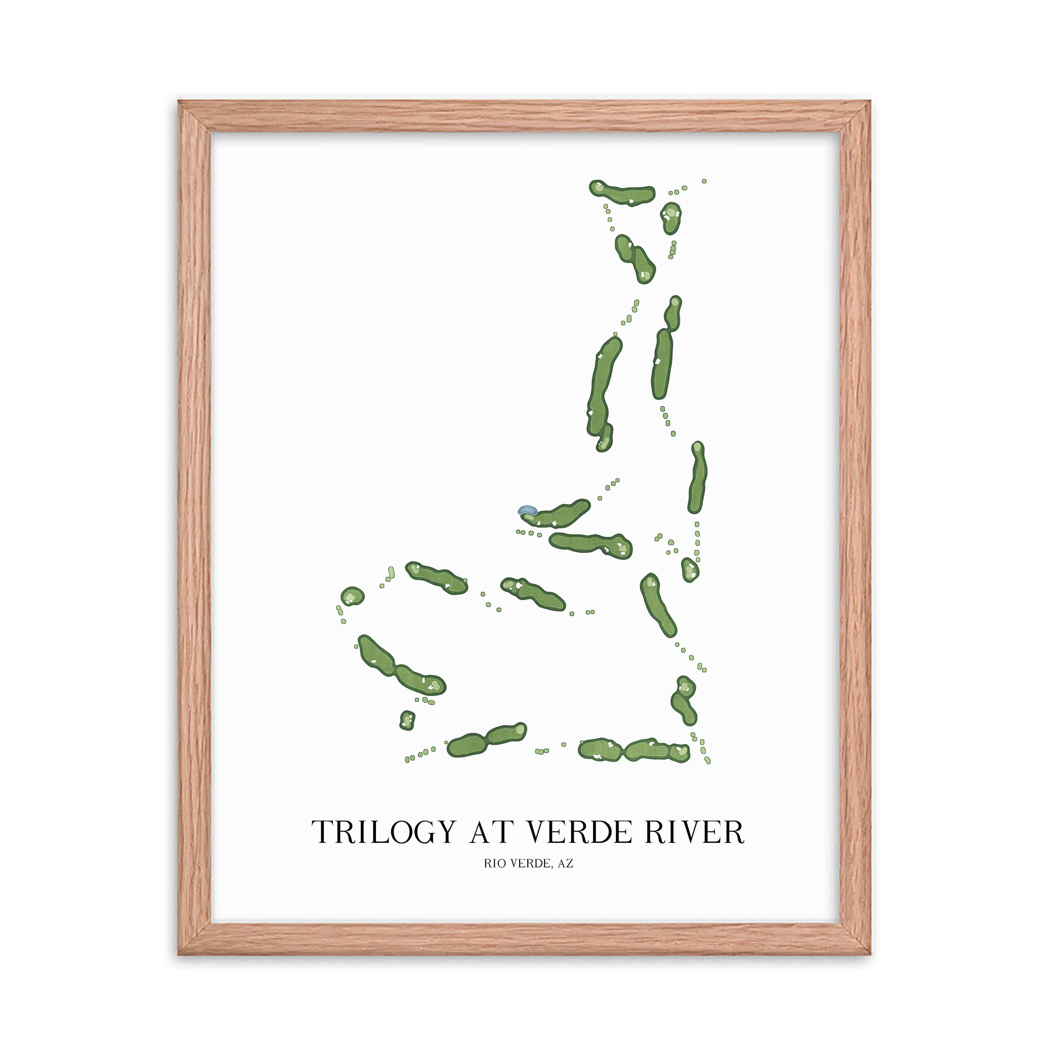 The 19th Hole Golf Shop - Golf Course Prints -  Trilogy at Verde River Golf Course Map Golf Map