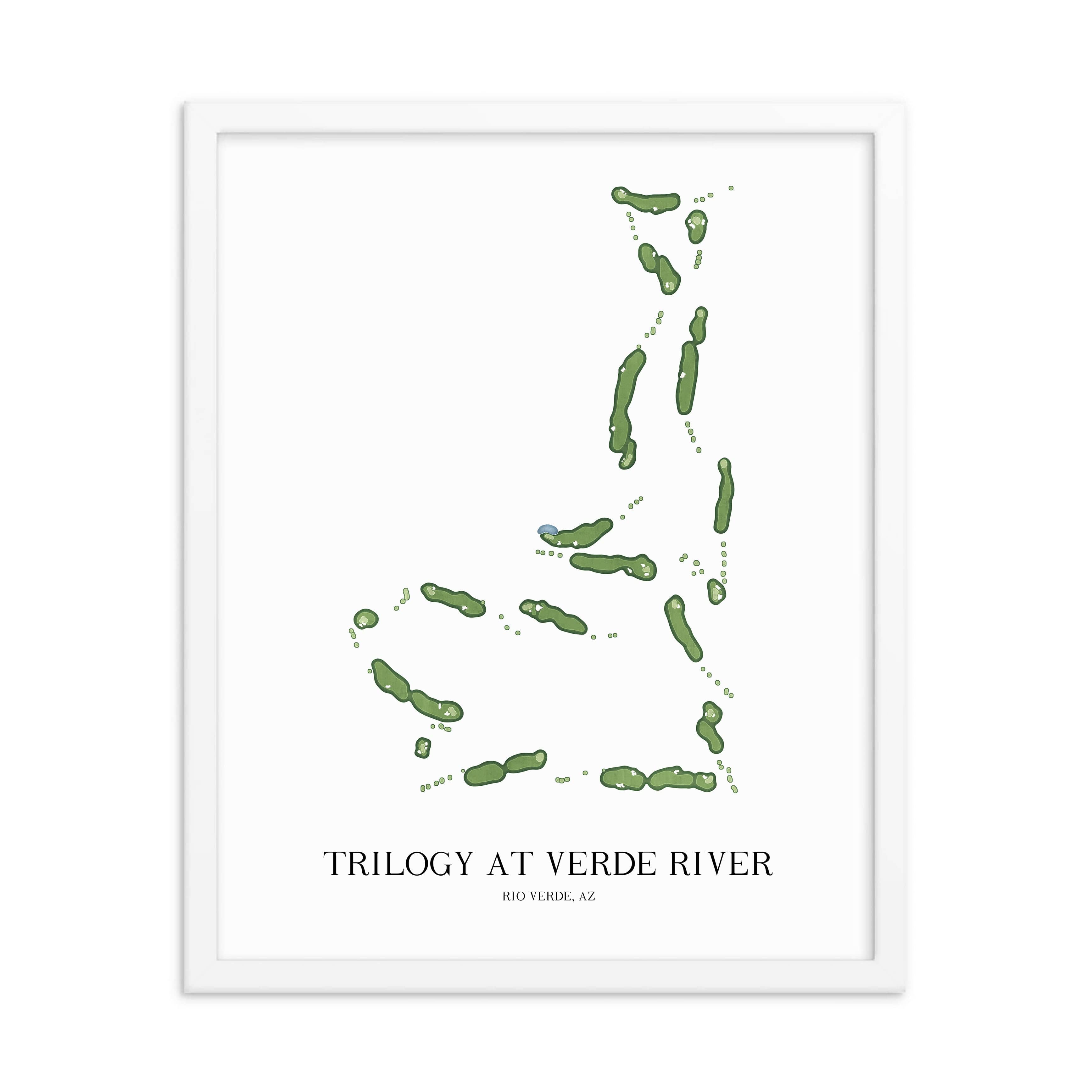 The 19th Hole Golf Shop - Golf Course Prints -  Trilogy at Verde River Golf Course Map Golf Map