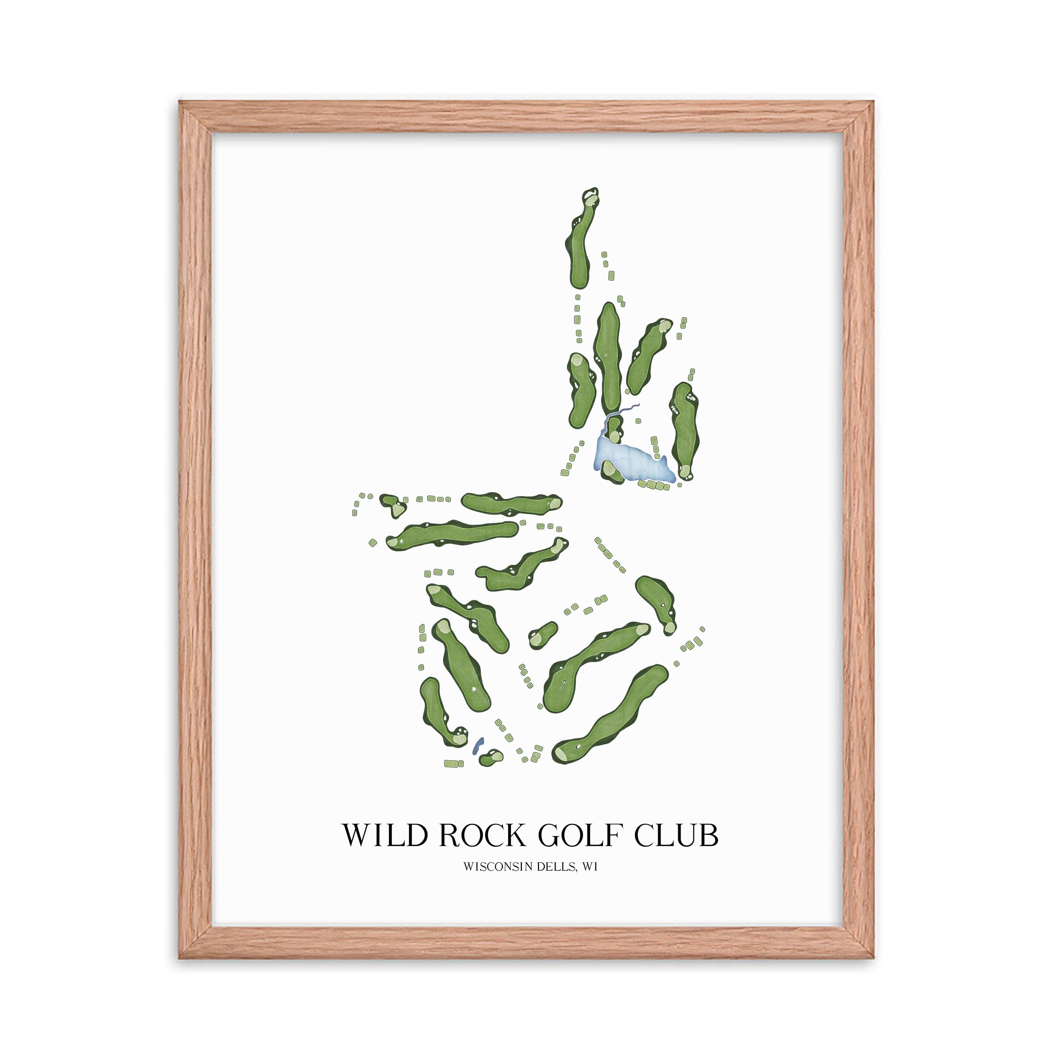 The 19th Hole Golf Shop - Golf Course Prints -  Wild Rock Golf Club Golf Course Map