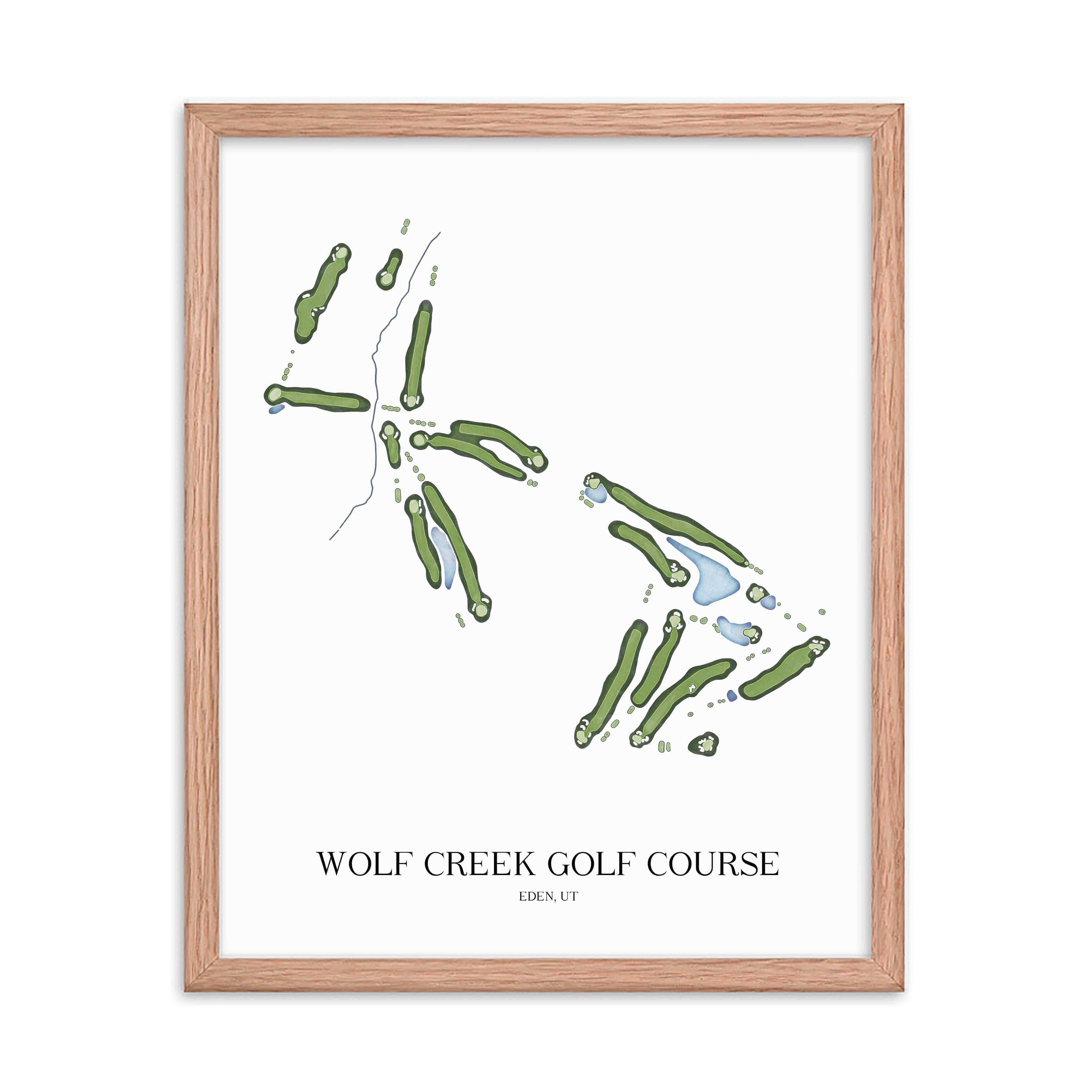 The 19th Hole Golf Shop - Golf Course Prints -  Wolf Creek Golf Course Golf Course Map